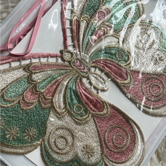 Butterfly Embroidered Sheer Festival Top - Picture 5 of 6